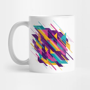 colorful triangle geometric abstract Mug